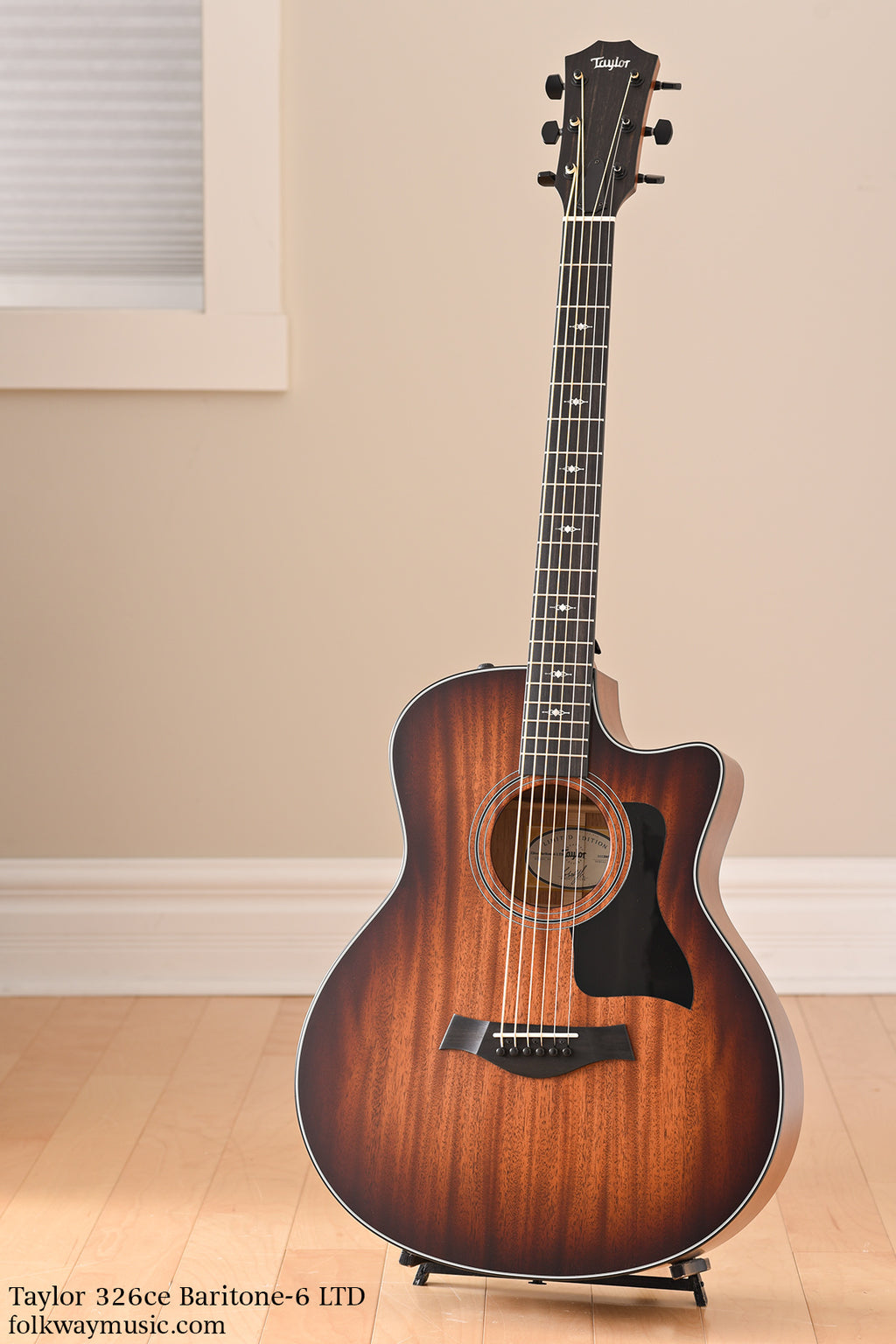 Taylor 326ce Baritone-6 LTD Shaded Edgeburst