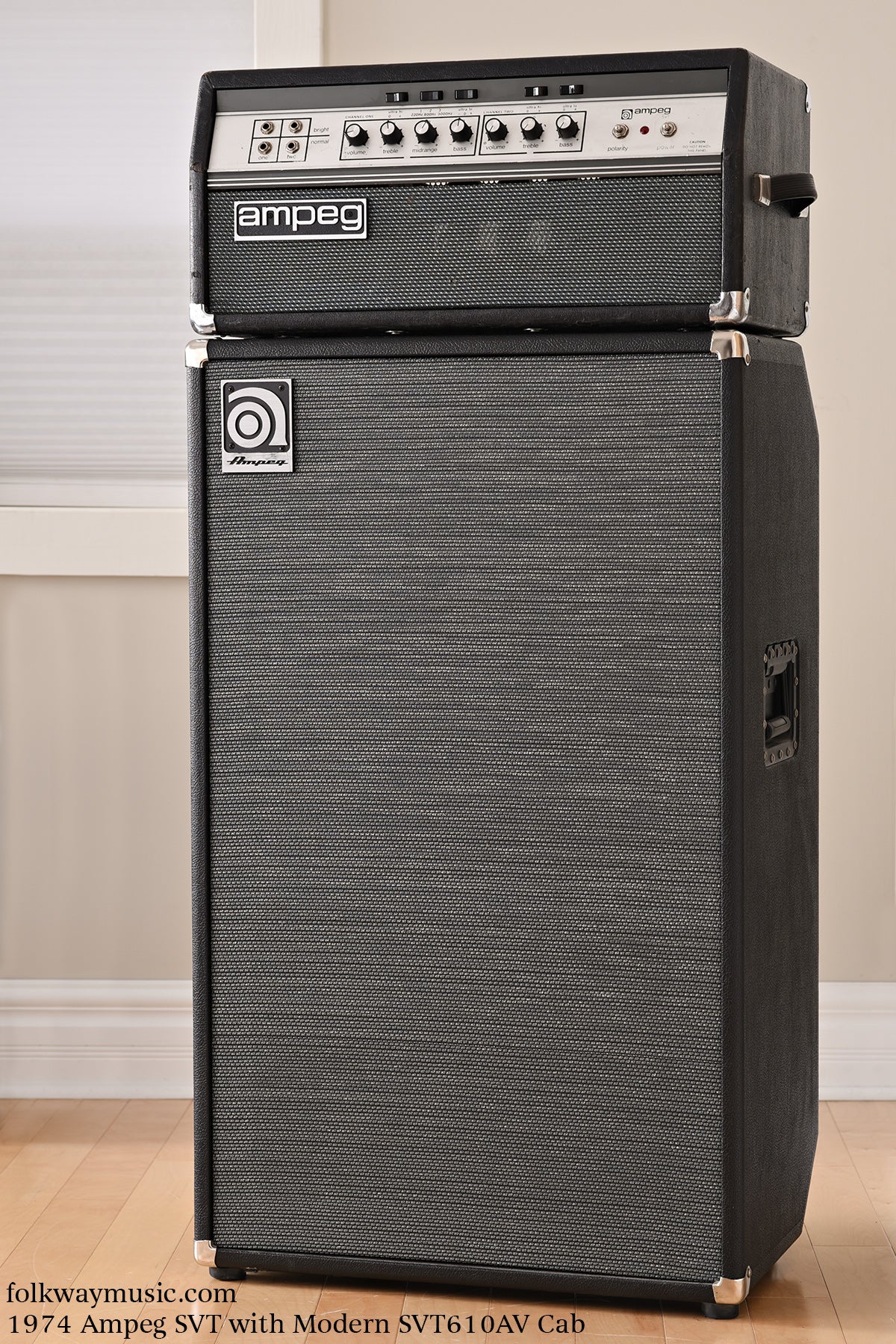 1974 Ampeg SVT Amp with Modern SVT610AV Cabinet
