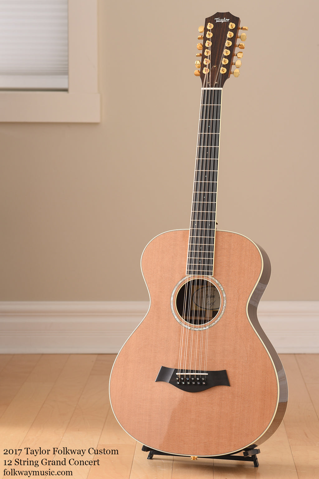 2017 Taylor Folkway Custom 12 string Grand Concert