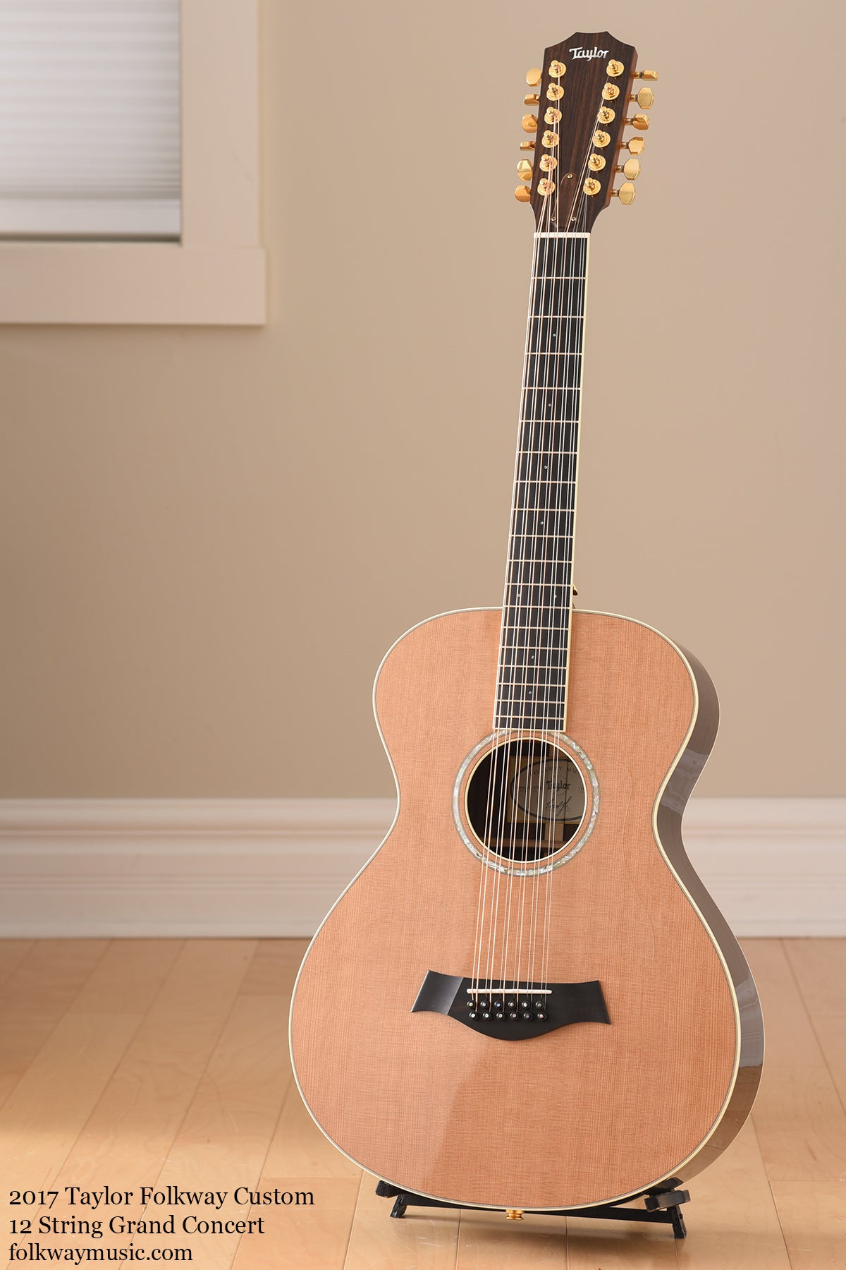 2017 Taylor Folkway Custom 12 string Grand Concert