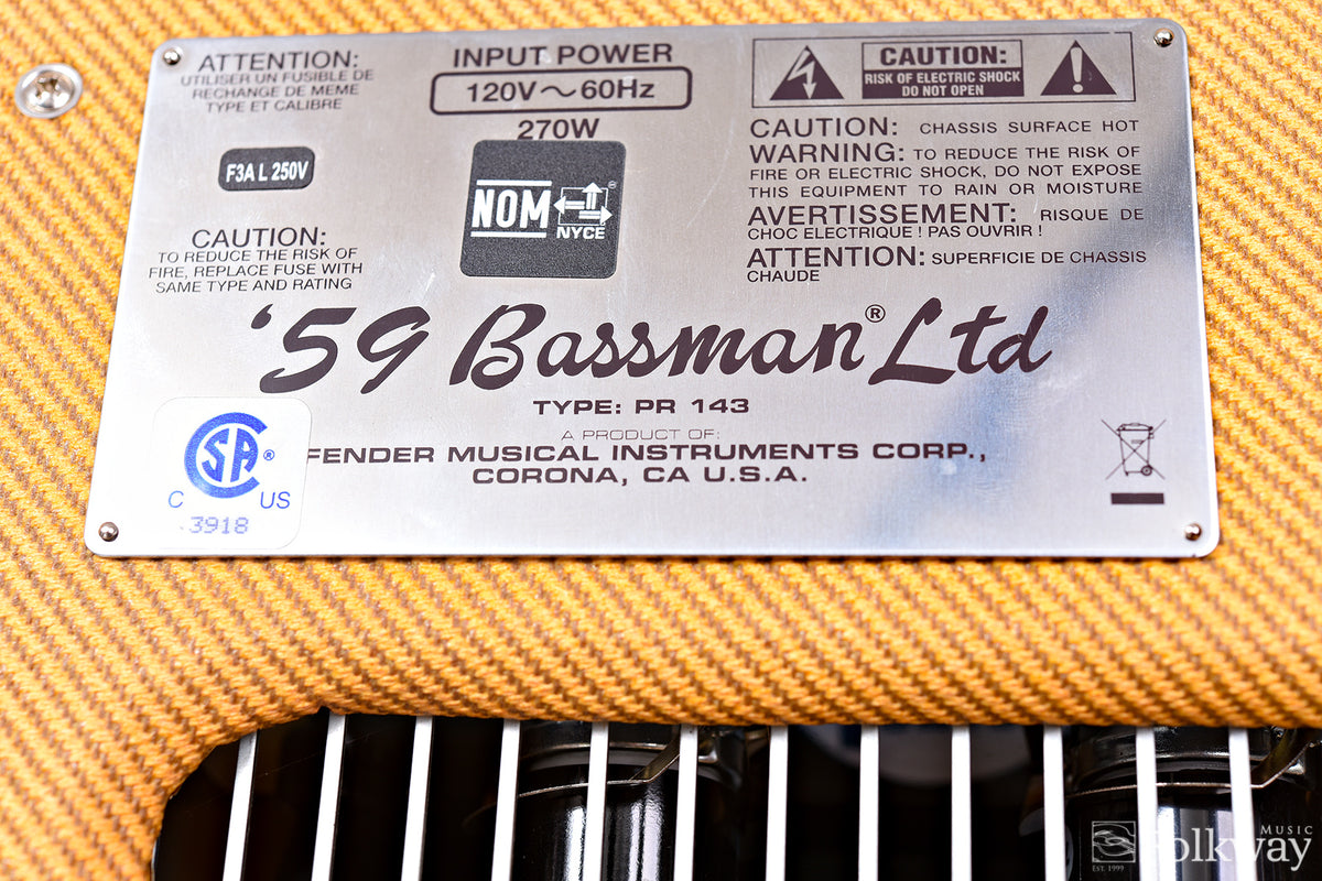 2017 Fender ’59 Bassman LTD
