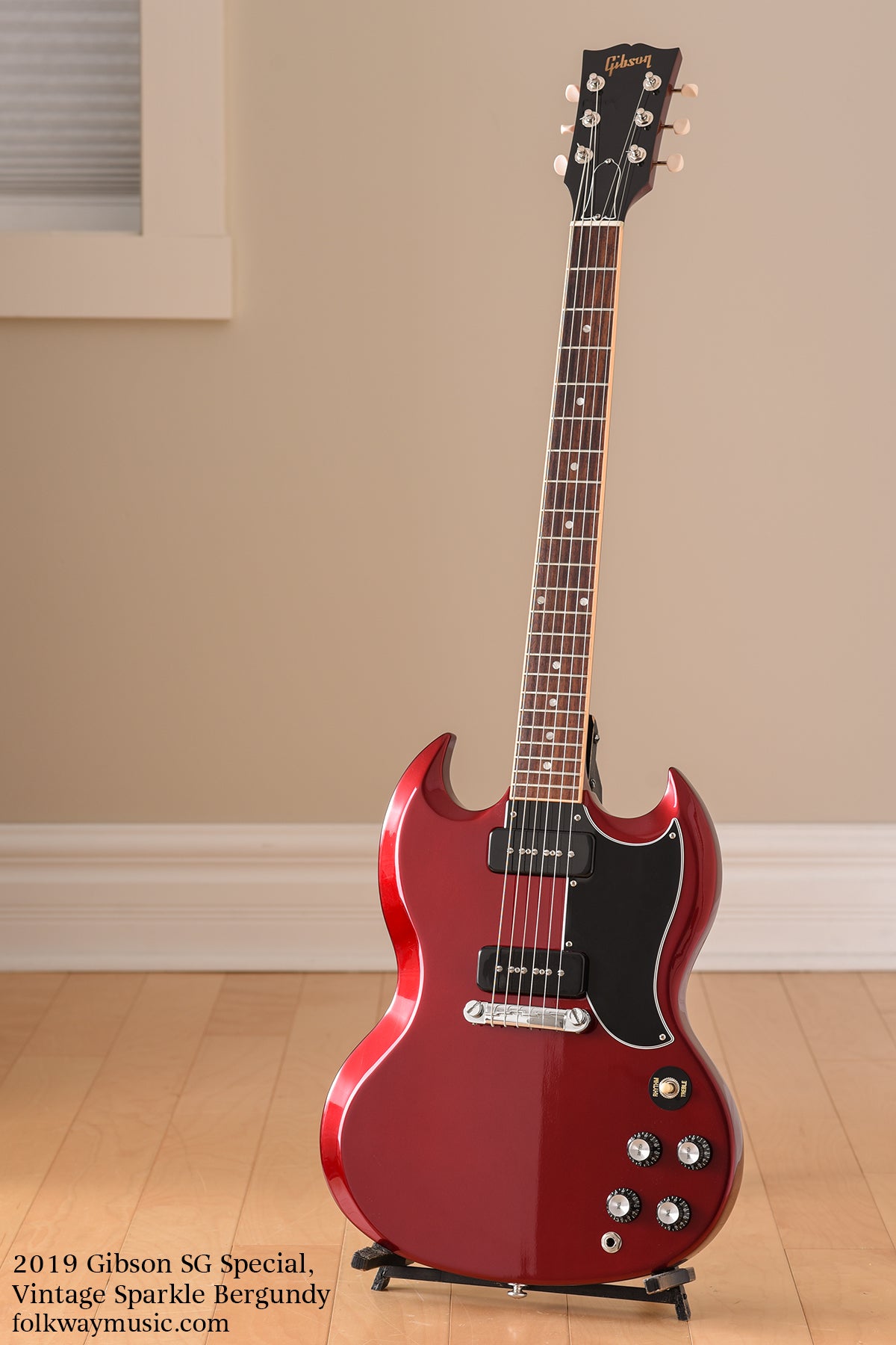 2019 Gibson SG Special, Vintage Sparkle Burgundy