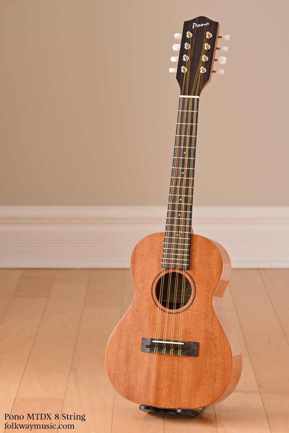 Pono MTDX 8-String Mahogany Tenor Deluxe