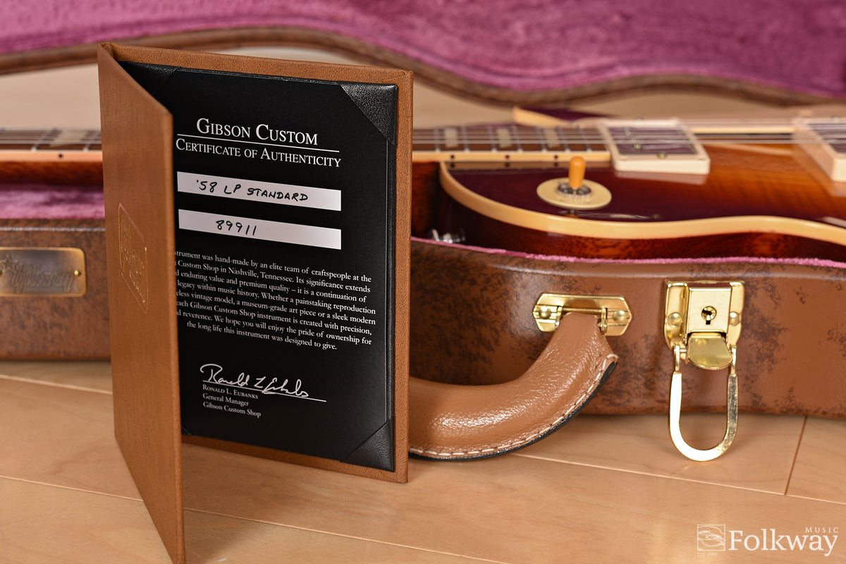 2019 Gibson 1958 Les Paul Standard Reissue VOS