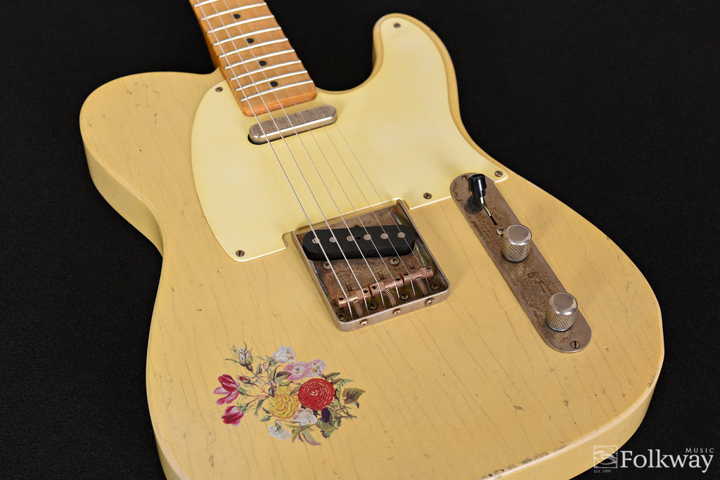 Bruce Guitars Letter Series Custom T, Vintage Blonde