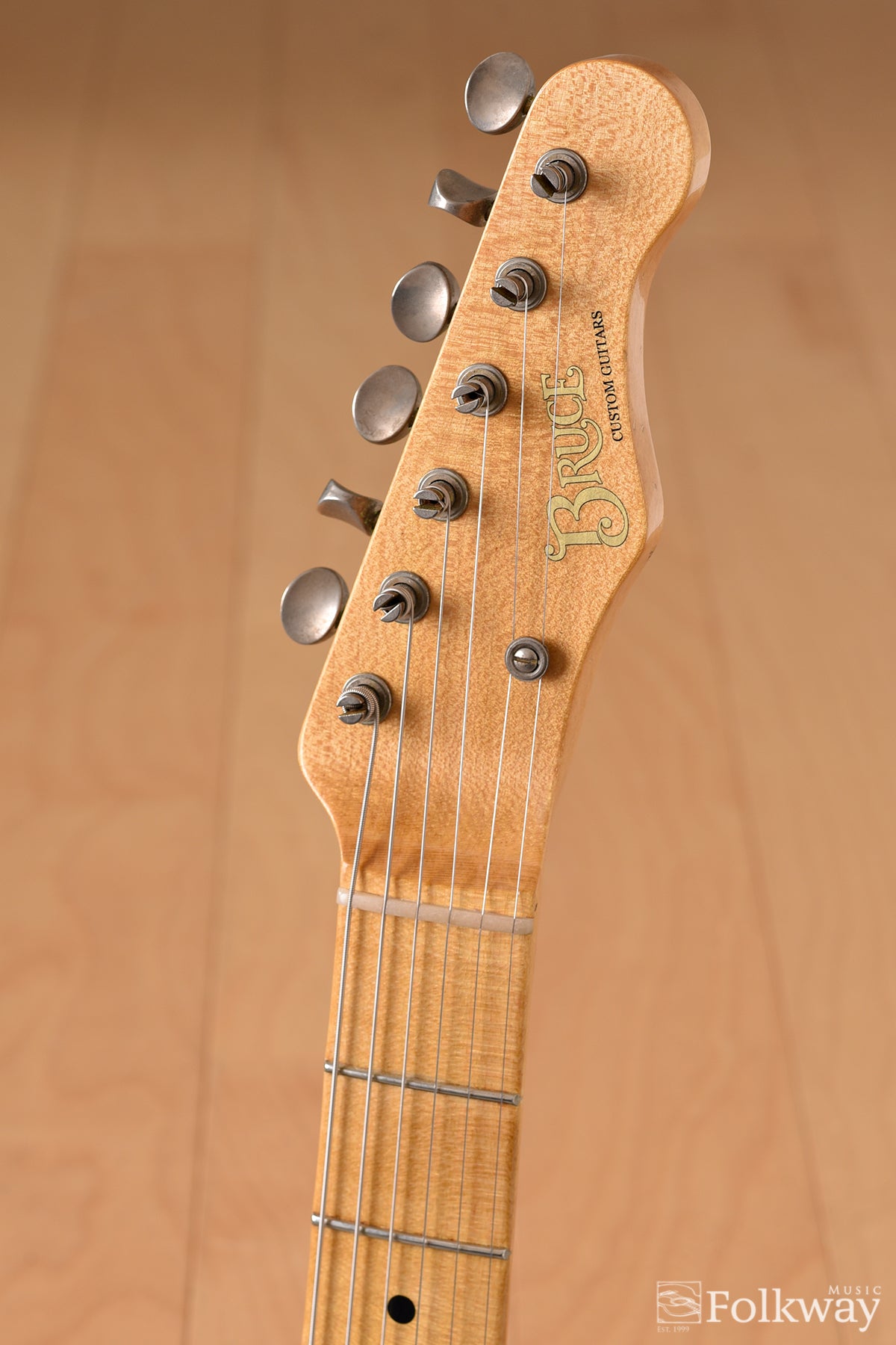 Bruce Guitars Letter Series Custom T, Vintage Blonde