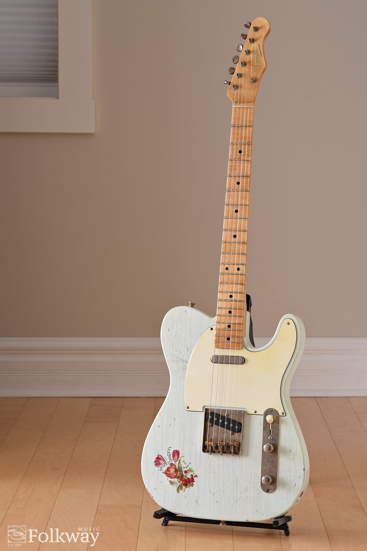 Bruce Guitars Letter Series Custom T, Sonic Blue