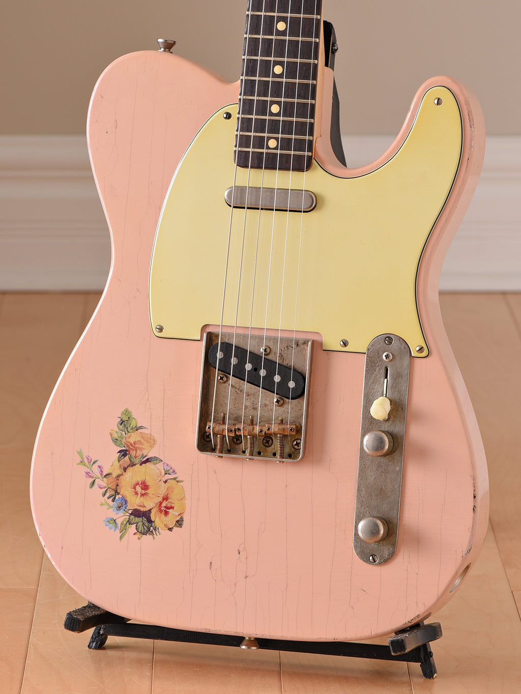 Bruce Guitars Letter Series Custom T, Shell Pink
