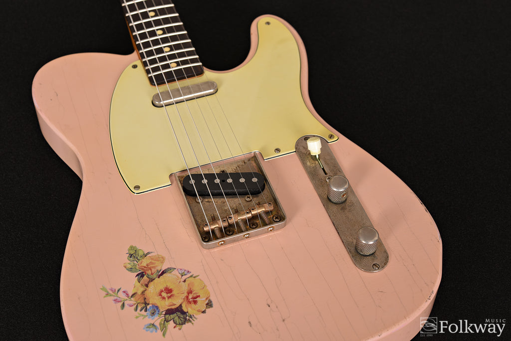 Bruce Guitars Letter Series Custom T, Shell Pink