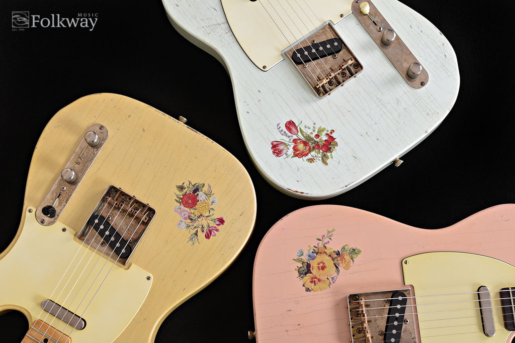 Bruce Guitars Letter Series Custom T, Shell Pink