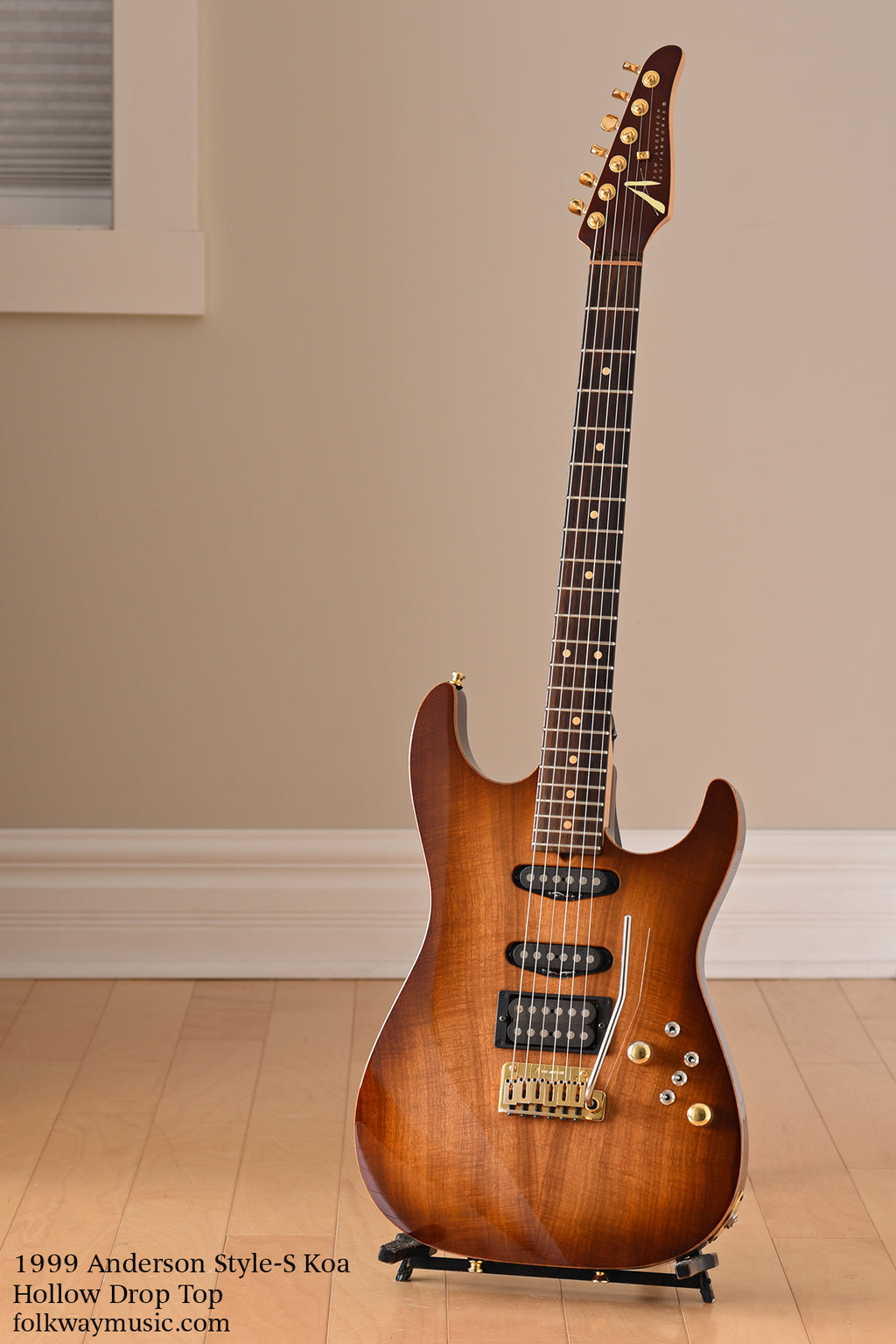 1999 Tom Anderson Hollow Drop Top, Koa/Basswood