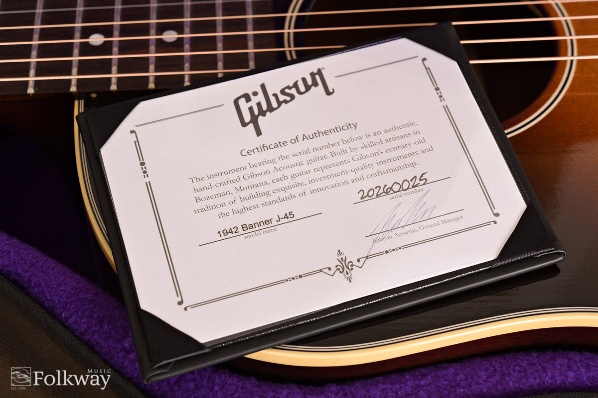 2020 Gibson Custom Shop Historic 1942 Banner J-45