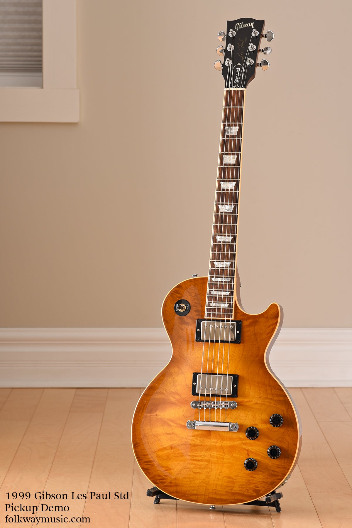 1999 Gibson Les Paul Standard, Pickup Demo