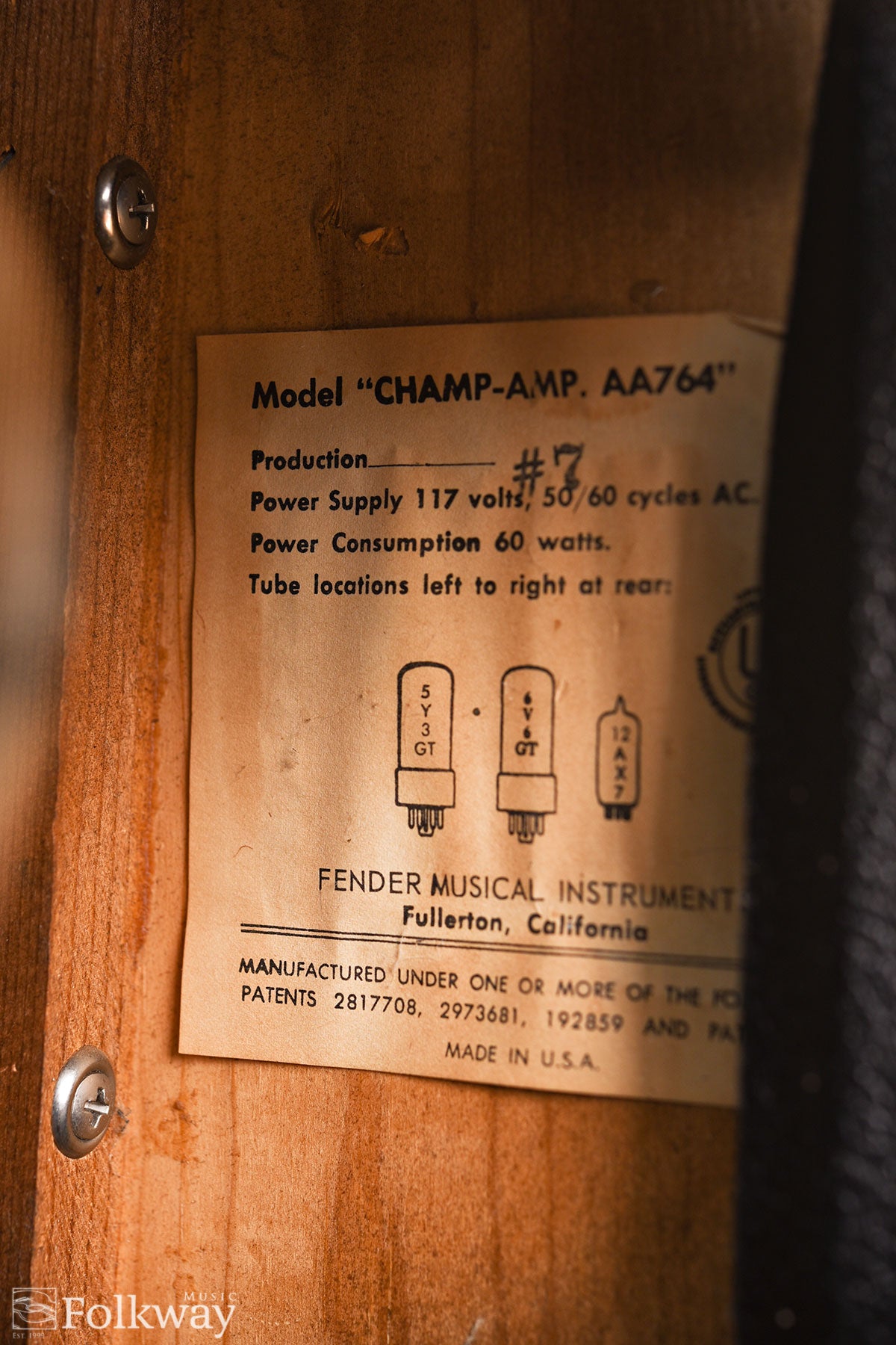 1966 Fender Champ Amp