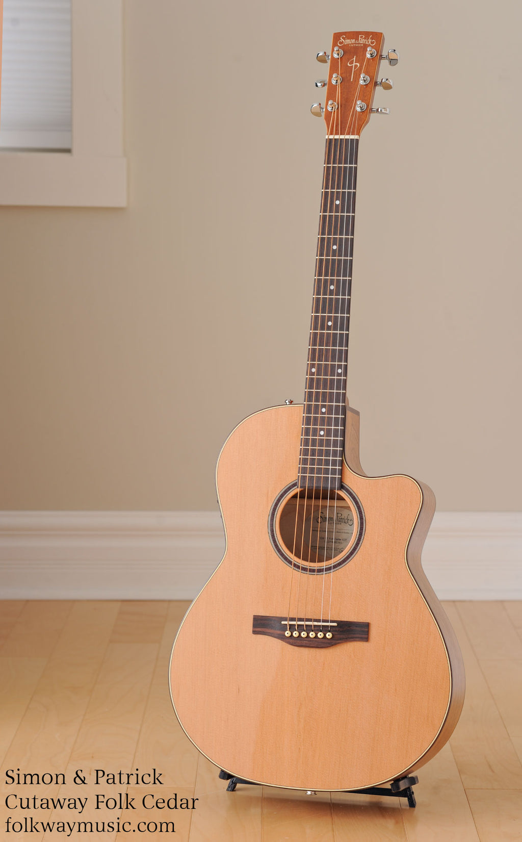 Simon & Patrick Cutaway Folk Cedar