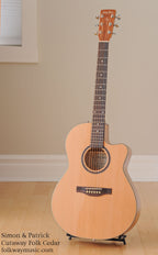 Simon & Patrick Cutaway Folk Cedar