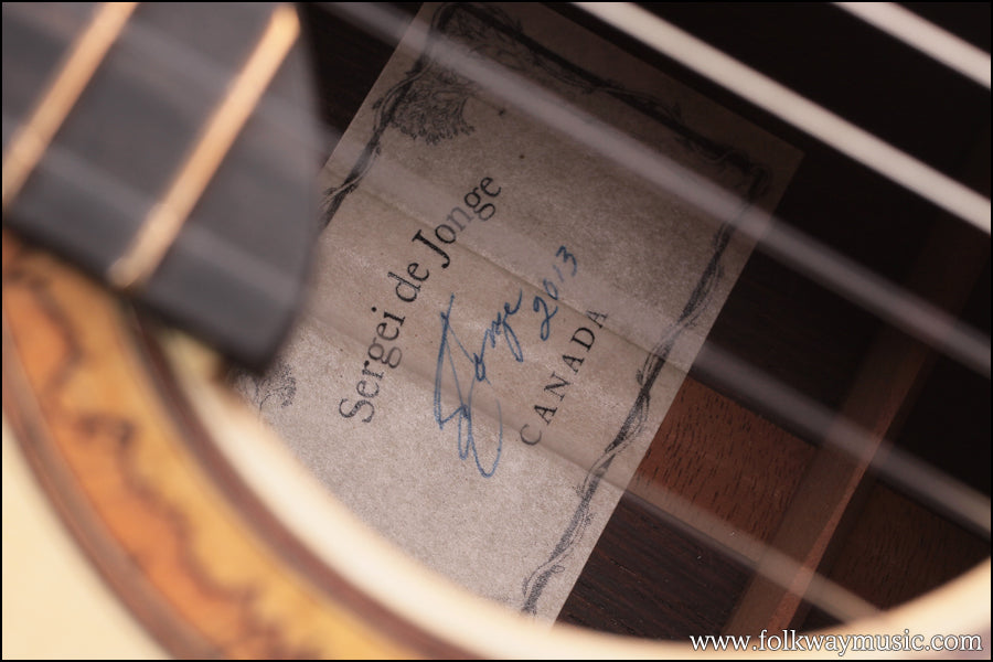 Sergei De Jonge Lefty 7 String Cutaway Concert Classical