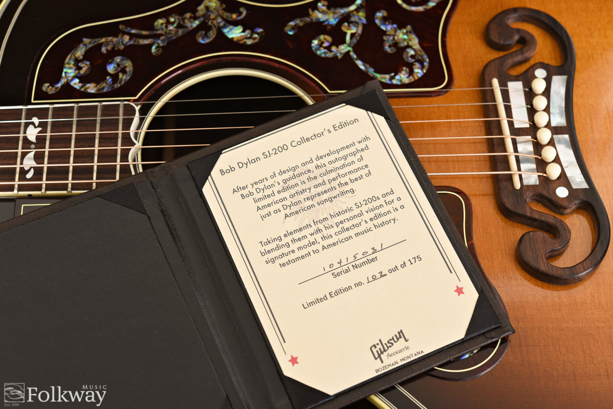 2015 Gibson SJ-200 Bob Dylan Collector’s Edition