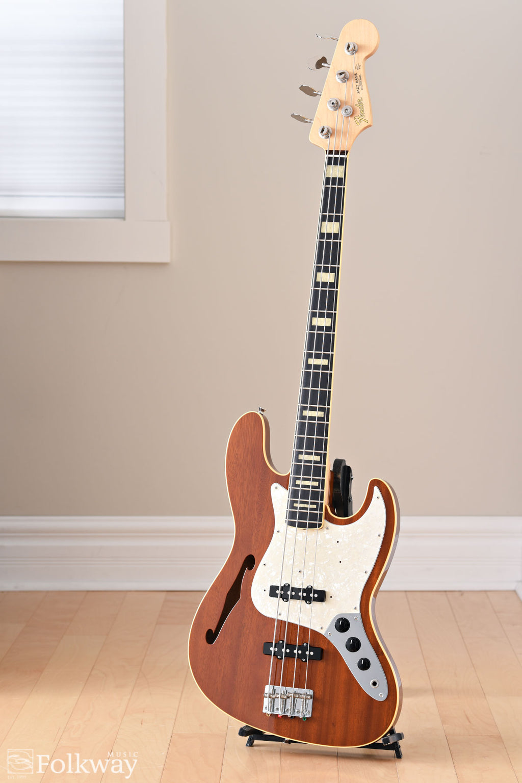 2012 Fender Japan Thinline Jazz Bass VMH