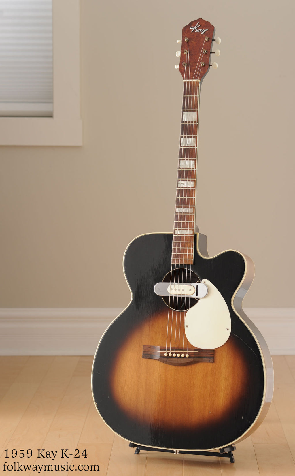 1959 Kay K-24 with DeArmond