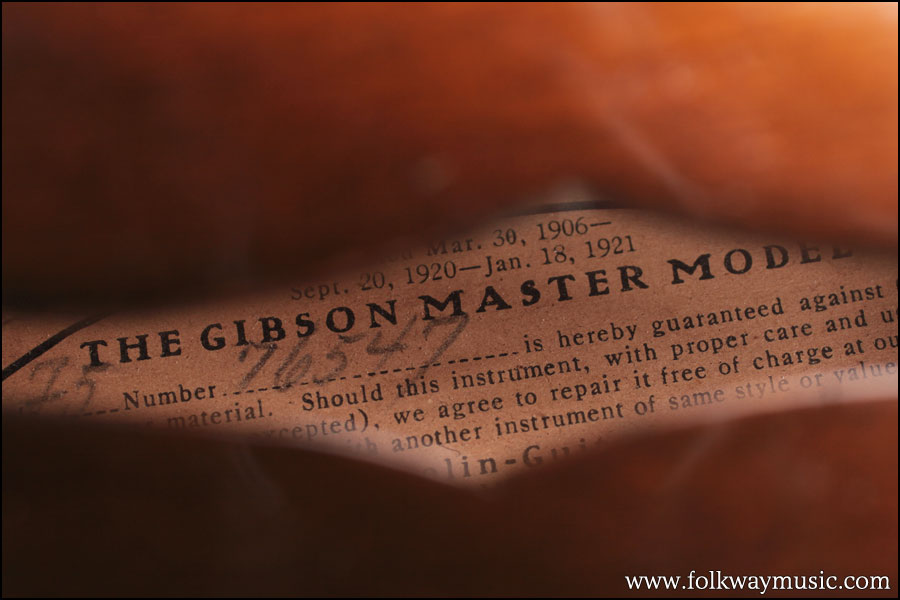 1924 Gibson F-5 Fern