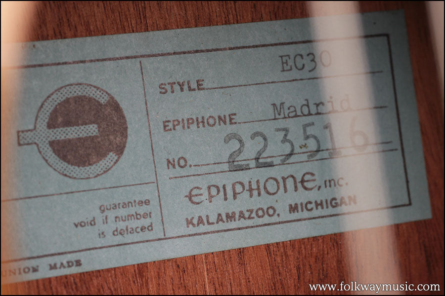 1964 Epiphone EC30 Madrid