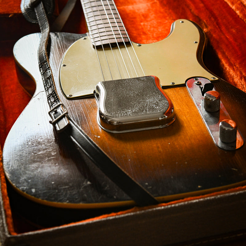 Close-up of vintage Fender Esquire telecaster