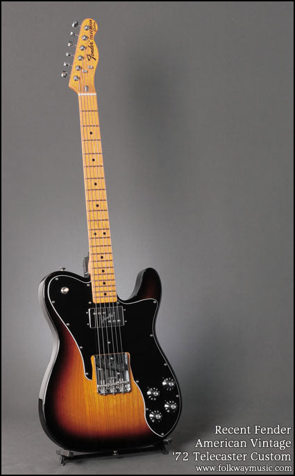 Recent Fender American Vintage '72 Telecaster Custom