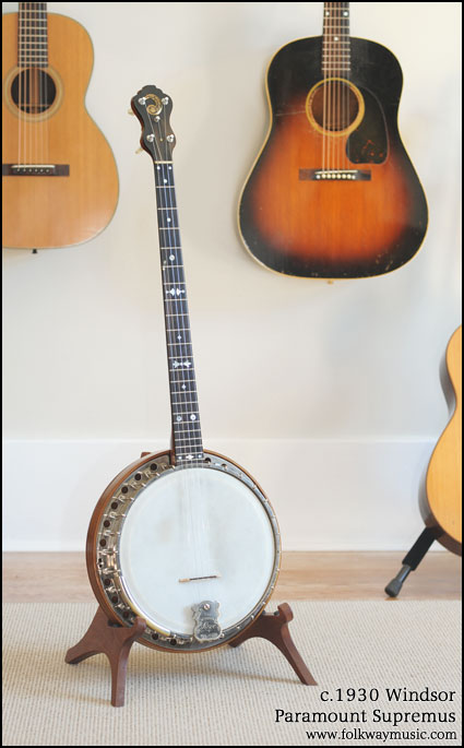 c.1930 Windsor Paramount Supremus Banjo