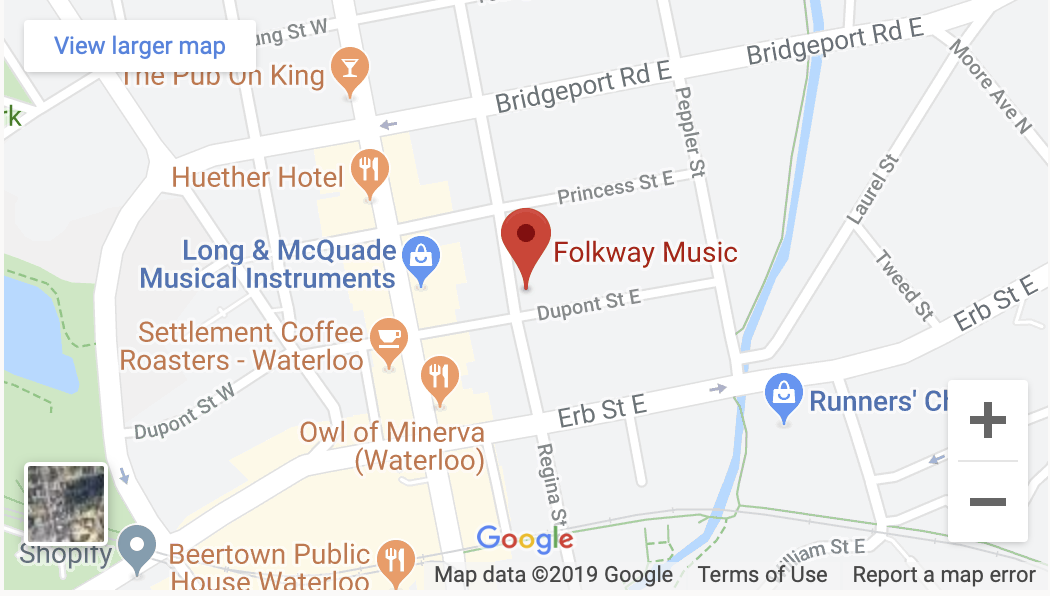 MAP to Folkway Music, Hours