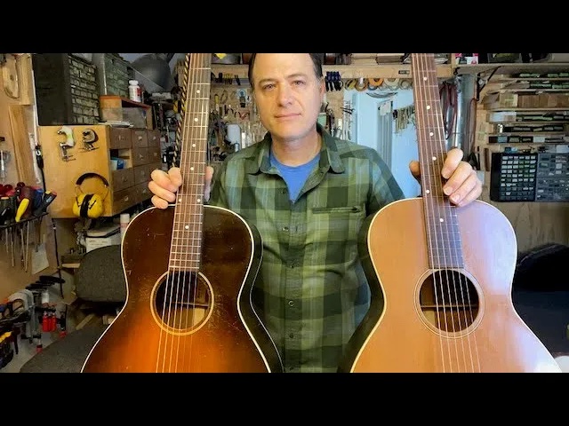 Video comparing Kel Kroydon and Gibson Guitars from 1930.