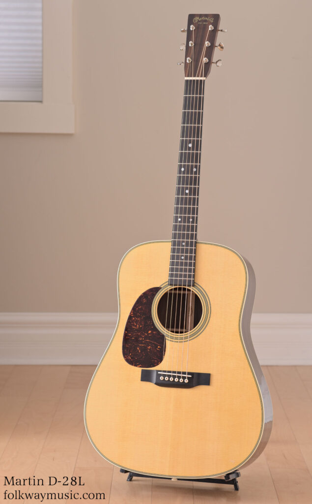 Martin D-28 Left handed rosewood acoustic guitar