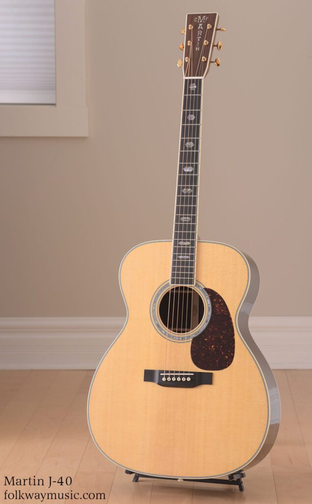 Martin J-40 new rosewood acoustic guitar