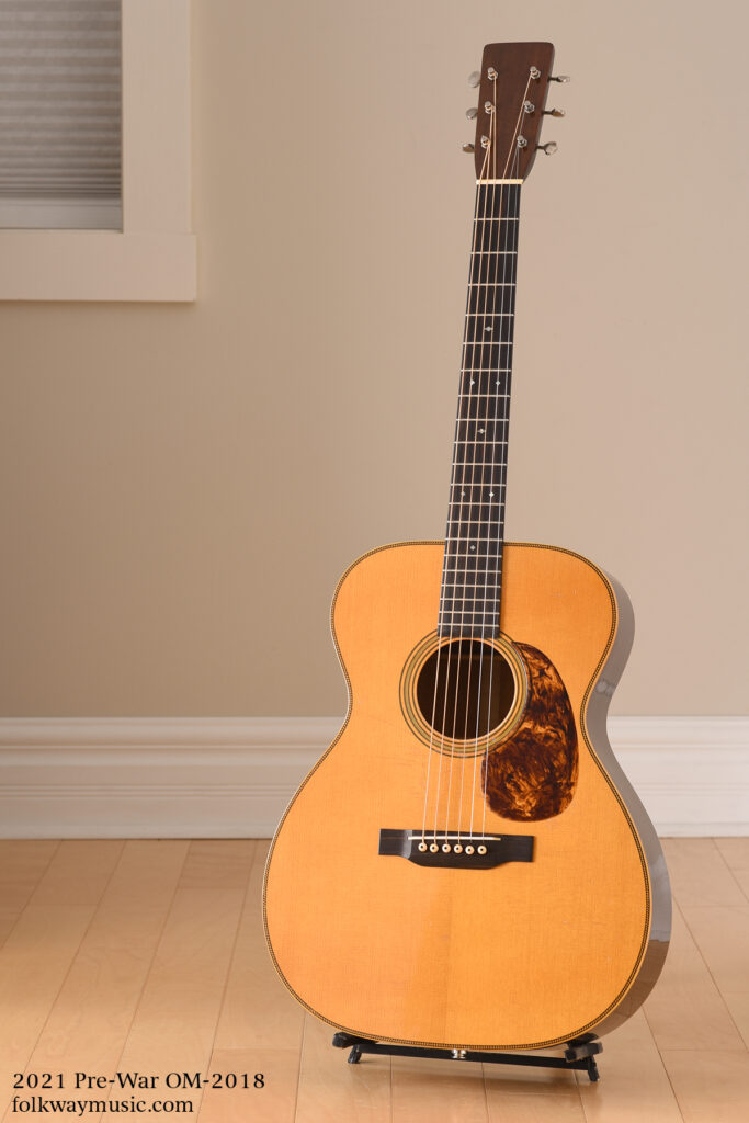 2021 Pre-War OM-2018 vintage reissue acoustic guitar