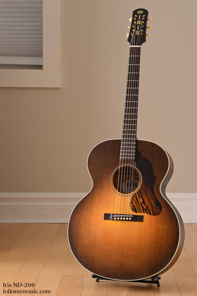 Iris ND-200 new mahogany Jumbo acoustic guitar