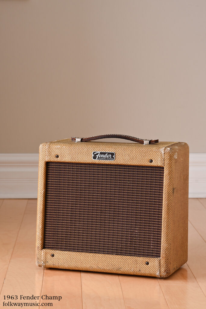 1963 Fender Champ vintage electric guitar amplifier