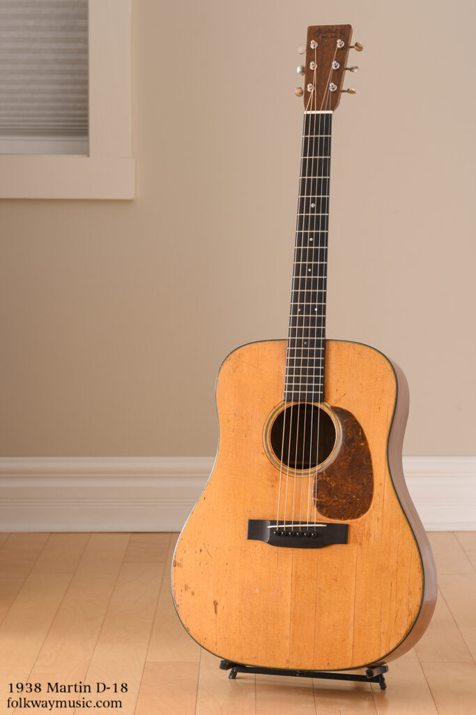 1938 Martin D-18 vintage acoustic guitar