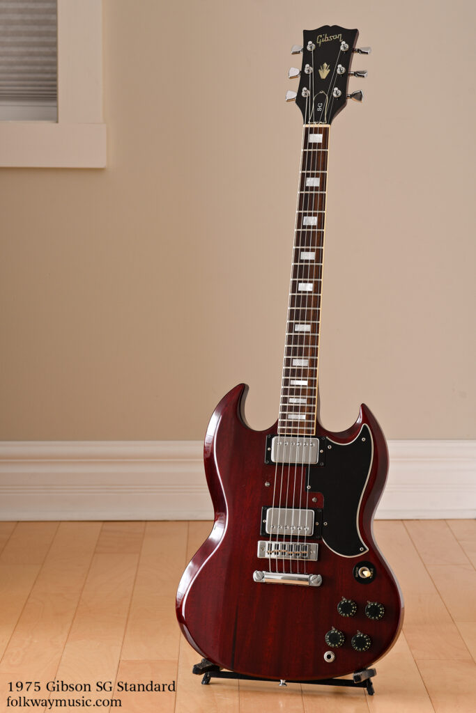 1975 Gibson SG Standard vintage electric guitar