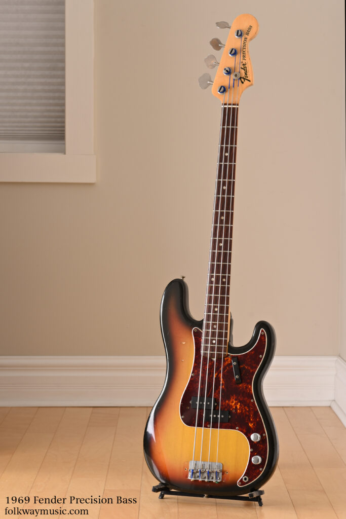 1969 Fender Precision vintage electric Bass guitar