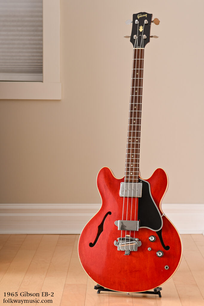 1965 Gibson EB-2 vintage bass guitar