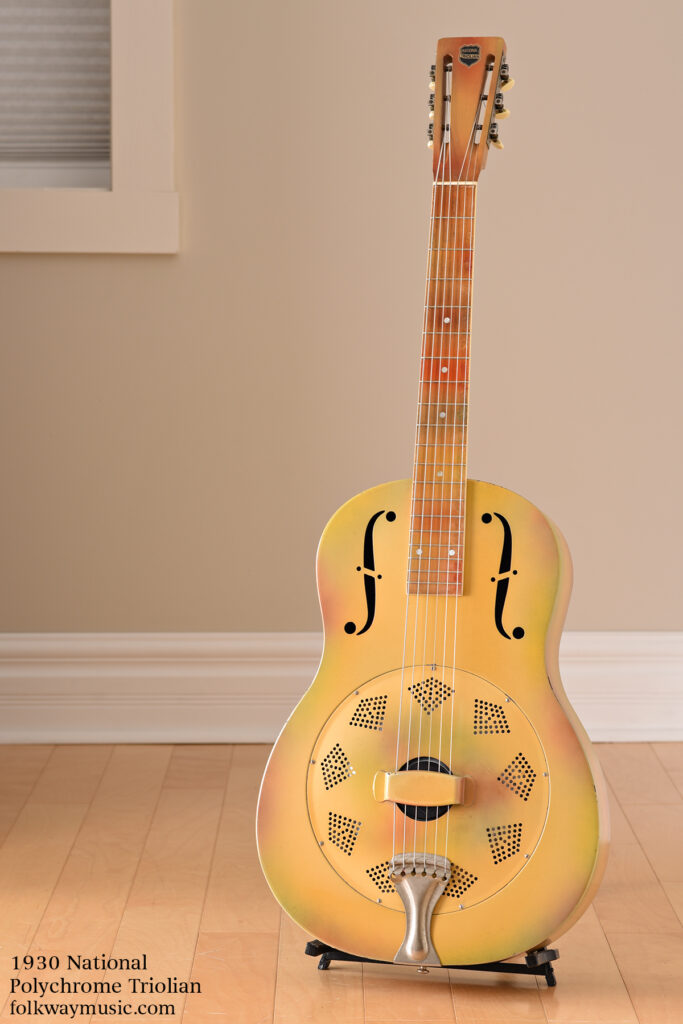 1930 National Polychrome Triolian resonator guitar