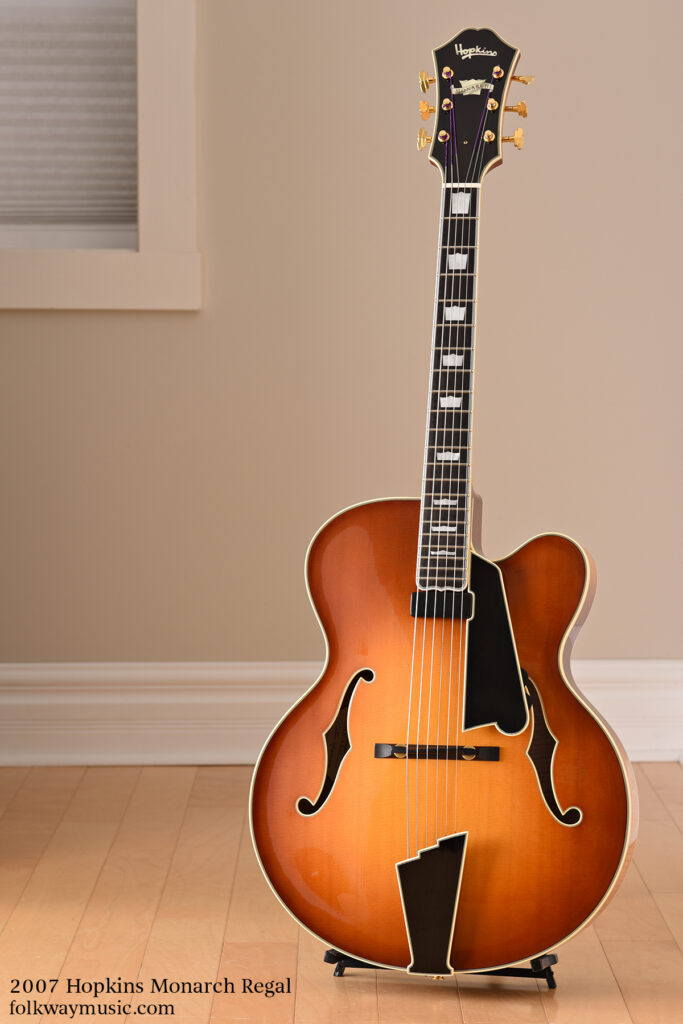 2007 Hopkins Monarch Regal archtop electric guitar