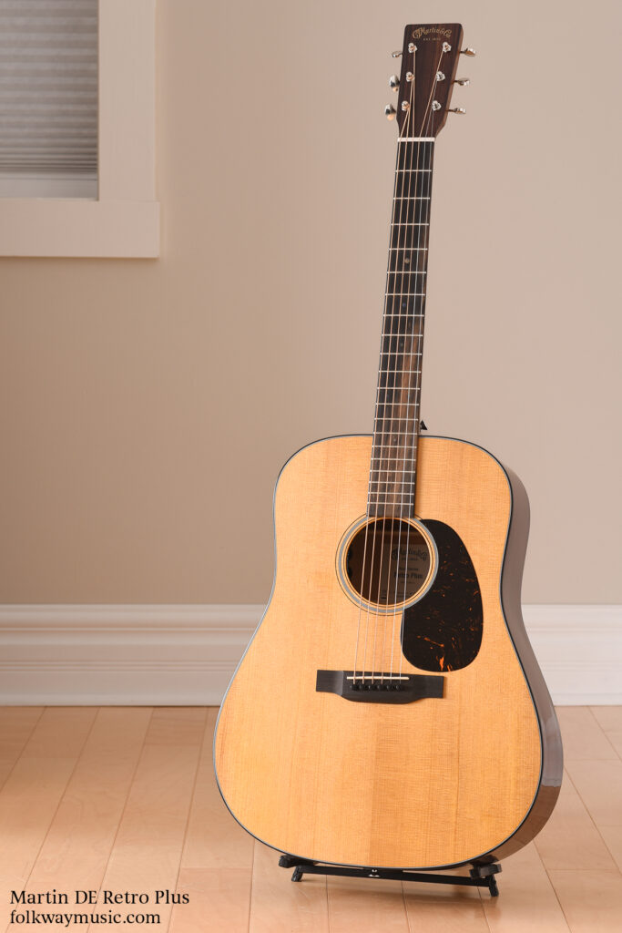 Martin DE Retro Plus mahogany acoustic guitar