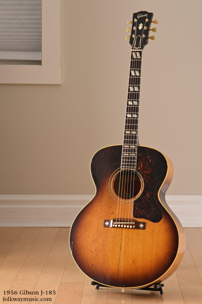 1956 Gibson J-185 vintage acoustic guitar