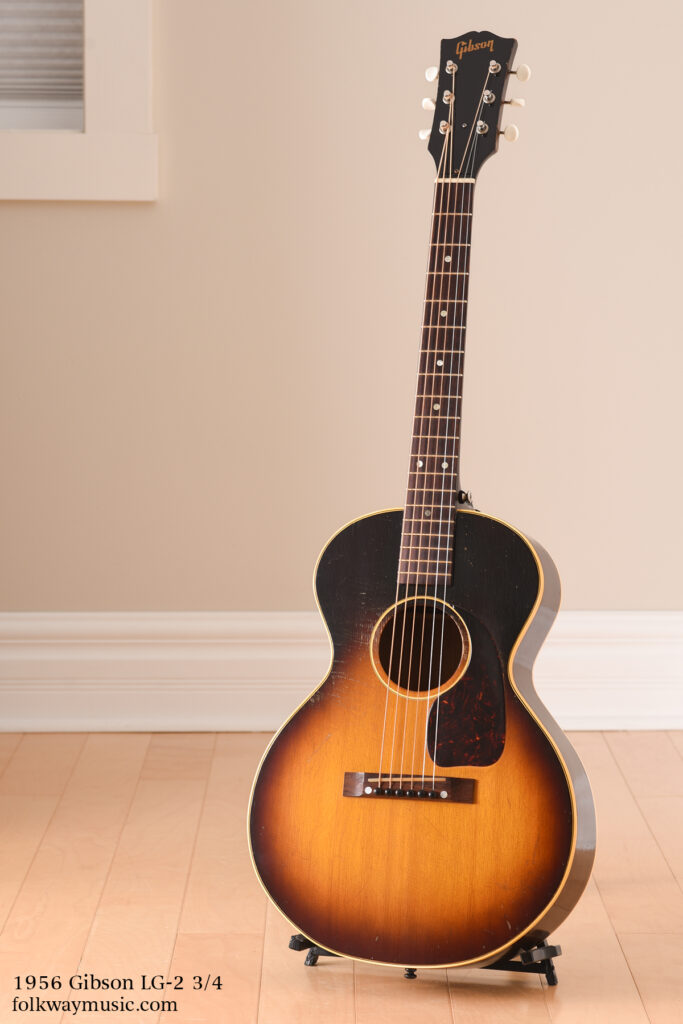 1956 Gibson LG-2 3/4 vintage acoustic guitar