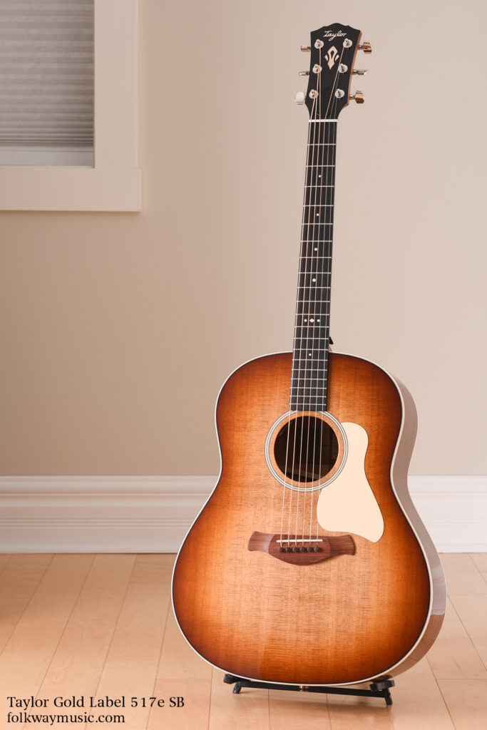 New Taylor Gold Label 517e SB acoustic guitar