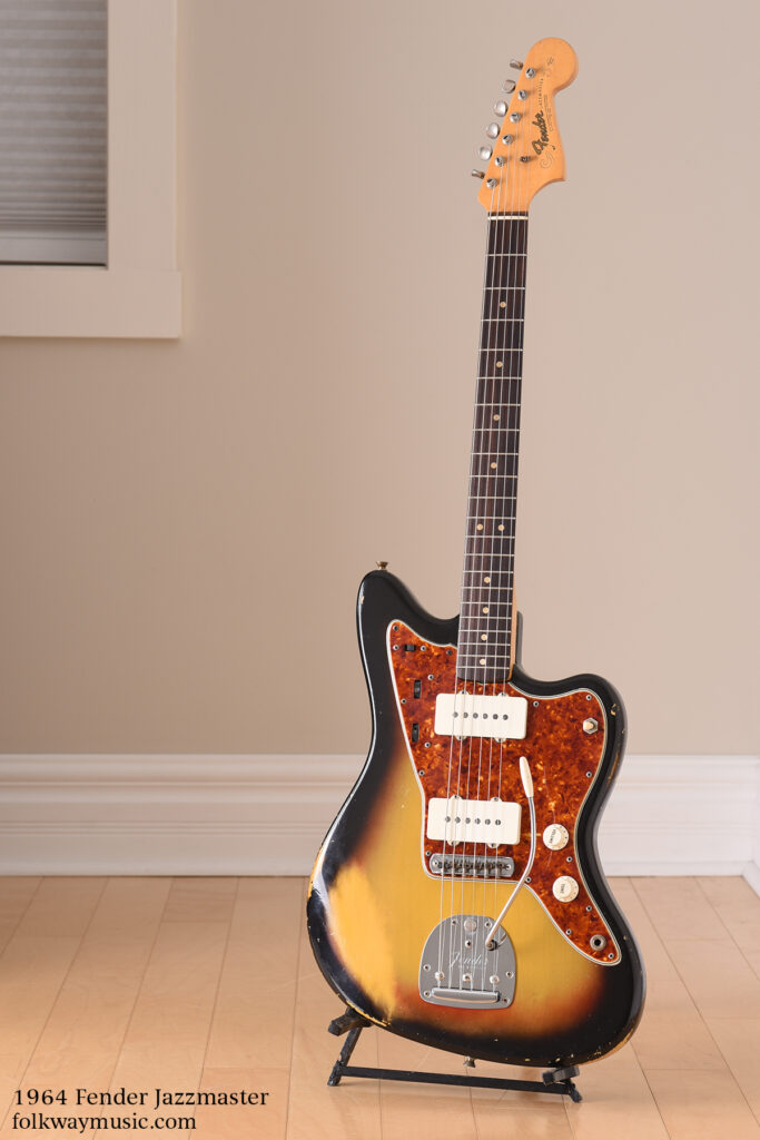 1964 Fender Jazzmaster vintage sunburst electric guitar