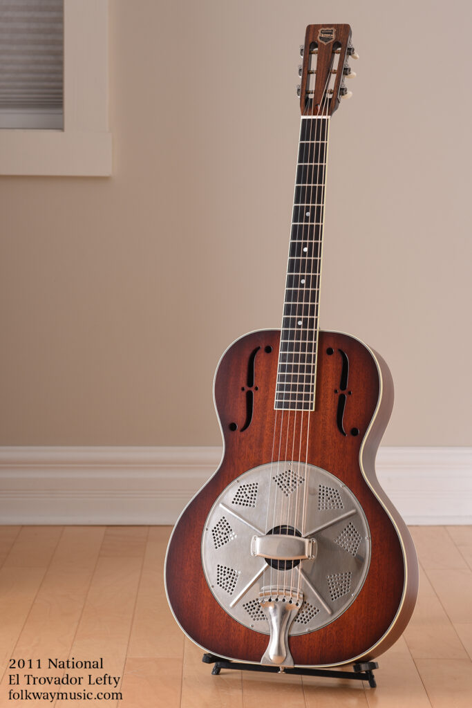 2011 National El Trovador Left-handed resonator guitar