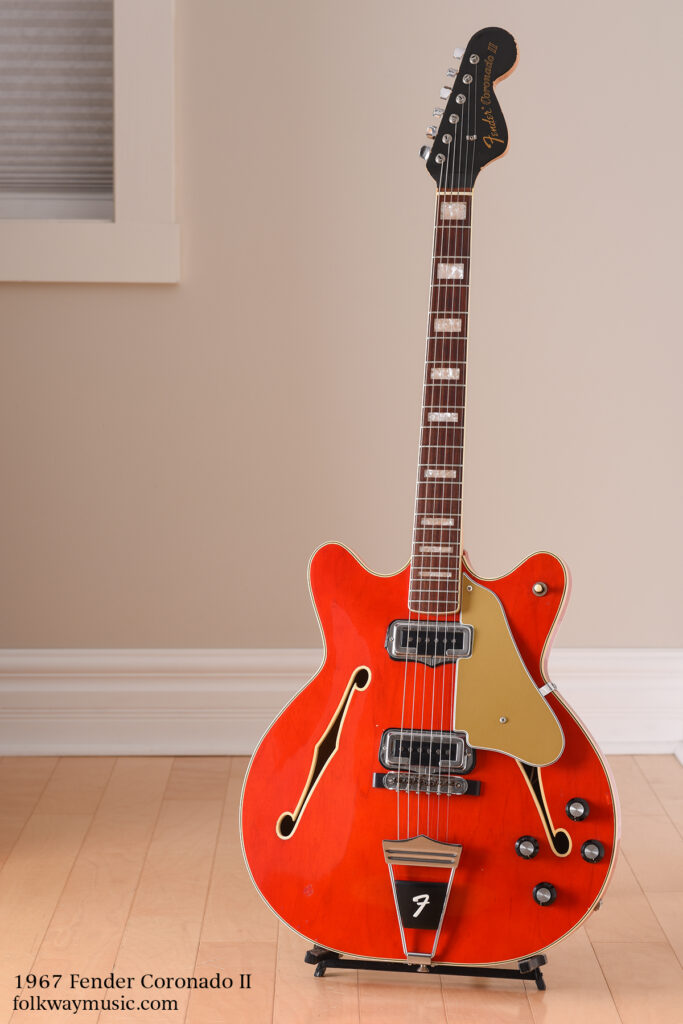 1967 Fender Coronado II vintage hollow body electric guitar